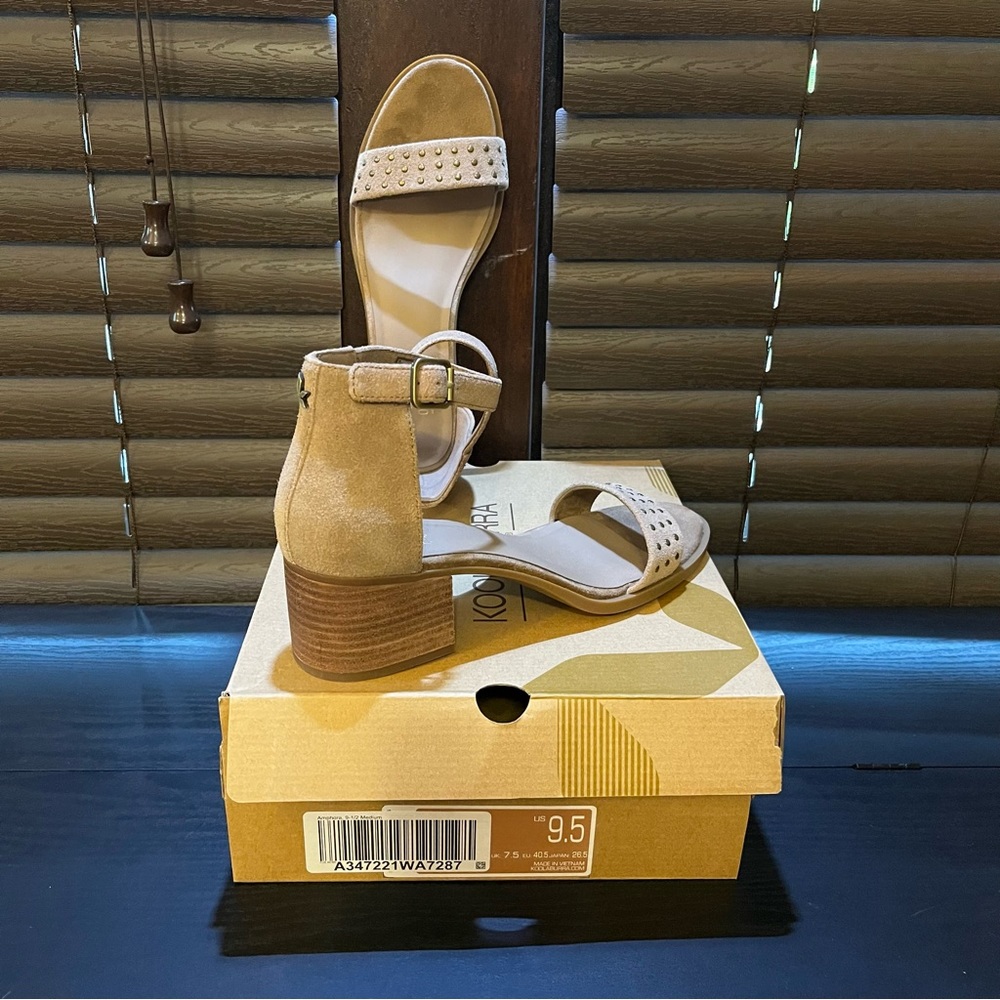 Koolaburra by UGG beige block heel sandal size 9.5